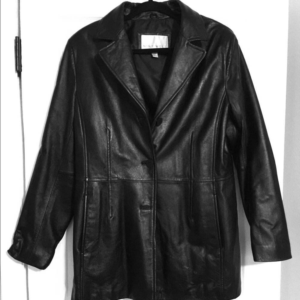 😎Nine West | Leather Jacket😎